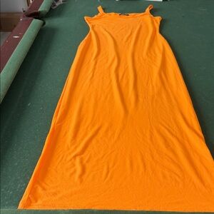 Chic Bright Orange Sleeveless Top